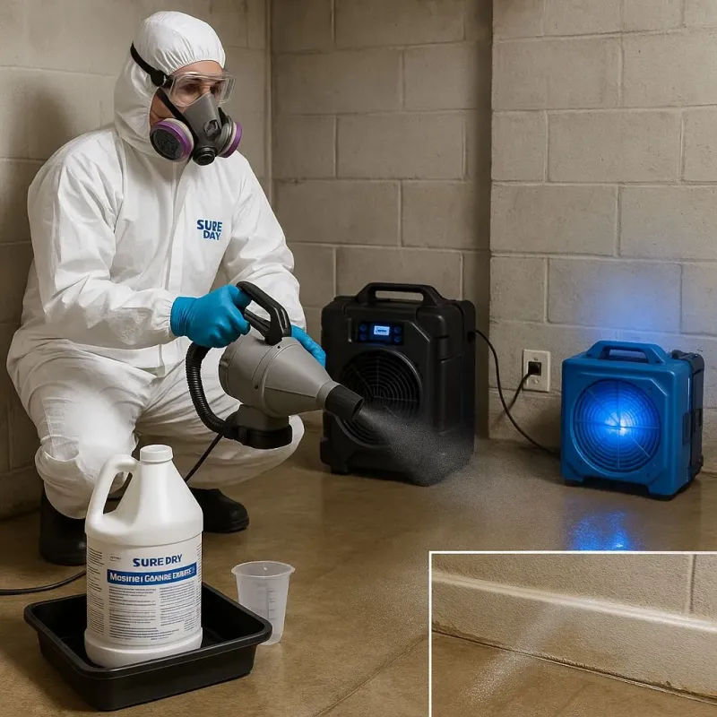 Sanitization and Odor Removal process in Dracut, MA